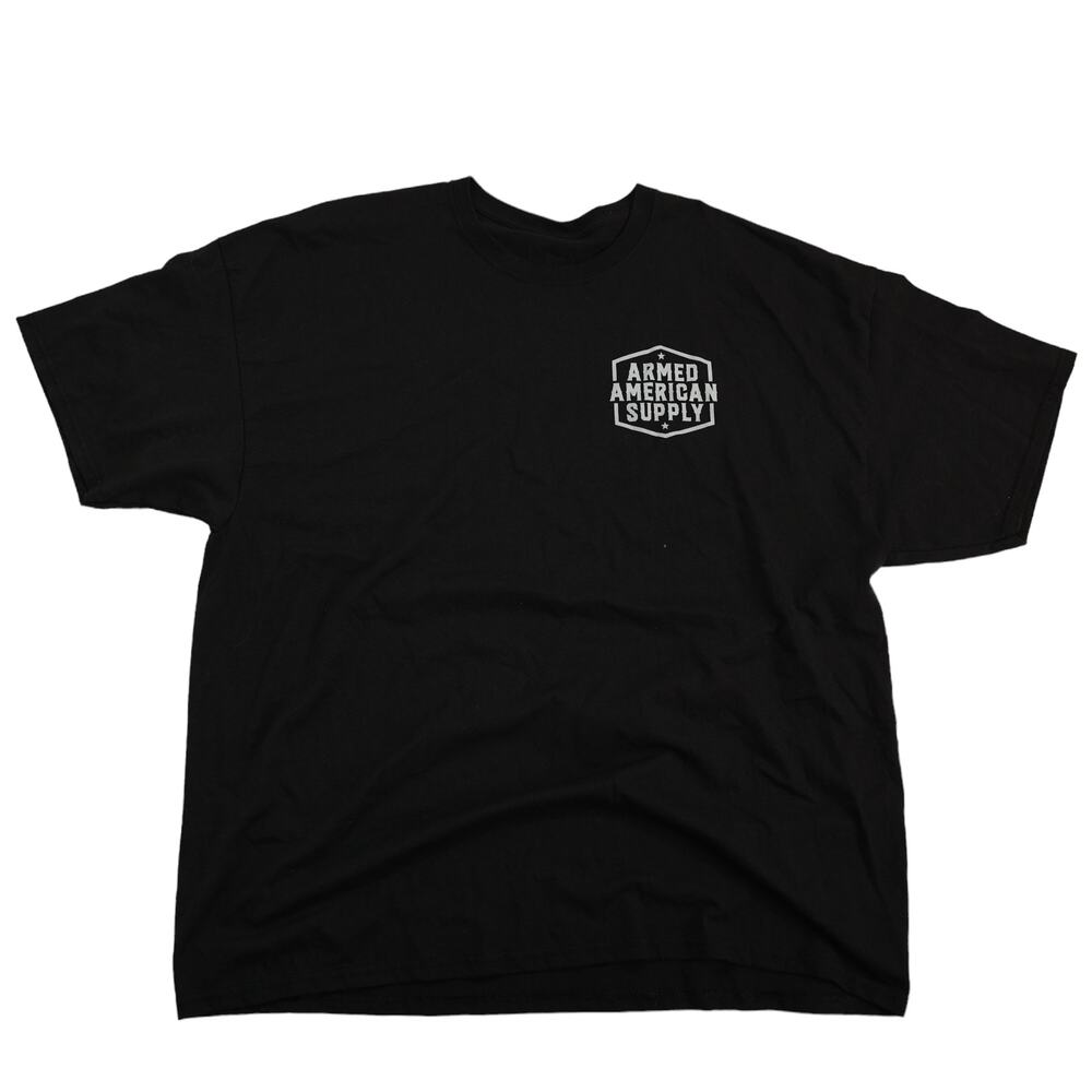 Armed American Supply men's black‎ tshirt 2XL